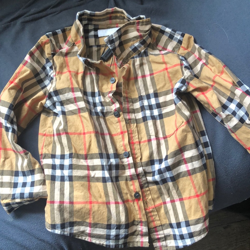 Long sleeve Burberry toddler shirt baby shirt 18mo